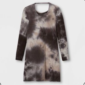 Girls' Tie-Dye Long Sleeve Dress - art cla…
